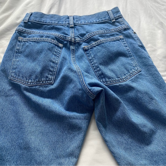 Retro L.L. Bean Classic Blue Jeans Straight Leg Raw Edge - Picture 3 of 8